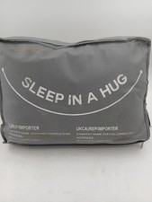 Gray Sherpa Weighted Blanket Sleep In A Hug Fleece Reversible 15lb Adults Cozy