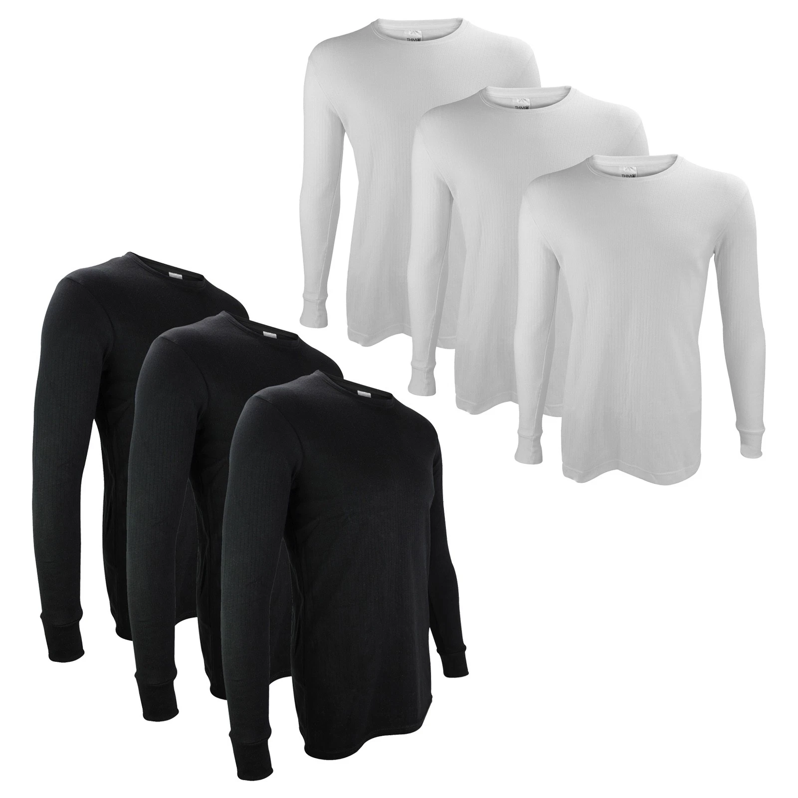 Mens Long Sleeve Thermal Top by THMO - 3 Multi Pack Fleece Lined Base Layer Top
Opens in a new windo