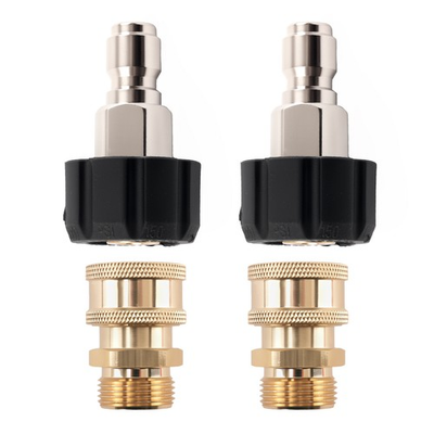 #ad 3 8quot; Quick Connect to M22 Brass Adapter for Pressure Washer Pump 5000 PSI $24.16