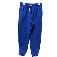 Old Navy Boys Royal Blue Fleece Jogger Sweatpants Size L 10-12 Elastic Waist