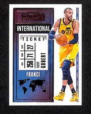 Rudy Gobert 2020-21 Panini Contenders International Ticket Red #18 Utah Jazz