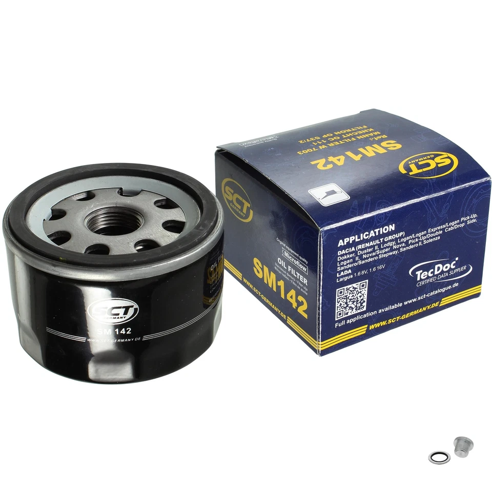 SCT Filtre à Huile pour Dacia Duster Logan MCV 1.6 16V 1.4 Sandero - Photo 1/4