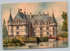 Chateau d'Azay-le-Rideau Masterpiece Of French Renaissance Arch Postcard