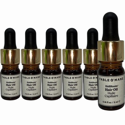 Fable and Mane Hair Oil - HoliRoots Strengthening Serum for Damaged, Frizzy Hair