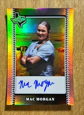 2024 Leaf Lone Star Softball MAC MORGAN SILVER AUTO /180 QTY