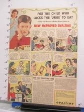 newspaper ad 1940s OVALTINE breakfast food drink American Weekly LACKS URGE