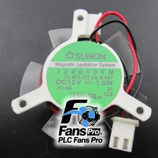 1PCS Brand New SUNON 124010VM DC 12V 1.0W 2Pin Graphics card cooling fan