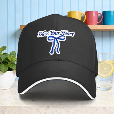 A Bless Your Heart Men's Sandwich Baseball Cap,a Couple's Outdoor Sun Hat with a