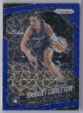 Bridget Carleton 2025 Panini Prizm WNBA Blue Velocity Prizm #88 Minnesota Lynx