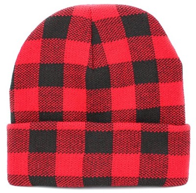 KBW-285 BLK-RED Classic Men's Women's One Size, 2. Red Black Buffalo Plaid 