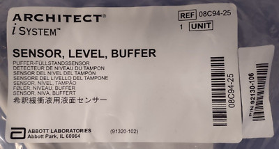 Abbott Architect iSYSTEM Sensor, Level, Buffer/N# 08C94-25