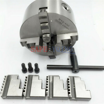 4jaw K12-130 Lathe Chuck 130mm   Chuck Self-centering  working Milling #A6-38