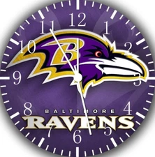 Baltimore Ravens Wall Clock E201 Personalized option with adding name