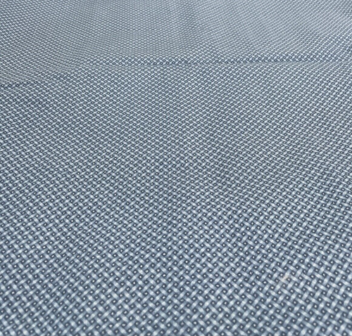 Cotton Fabric Blue Basket Weave Pattern 4 Yards x 42 Inches Check Quilters - Picture 2 of 8