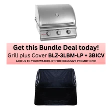 Blaze Prelude LBM 25-Inch Outdoor BBQ Grill Kitchen Island with Cover Propane