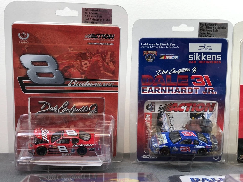 Лот товаров DIFF 13 NIB действие 1:64 литой NASCAR DALE EARHARDT старший/младший MONTE CARLO - Изображение 2 из 4