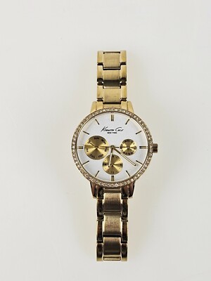 Kenneth Cole New York Gold Gems Day/Date 12/24 A126-08  display picture 3