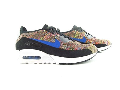 Nike W Air Max 90 Ultra 2.0 Flyknit Black Blue 881109 001 US_7 