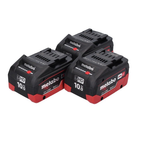 Metabo Lihd Akkupack Set 3X 18 V 10,0 Ah Cas System ( 3X 625549000 )-image