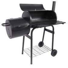 BBQ Grill Charcoal Offset Smoker Pit Outdoor Cooker Barbecue Tools Portable