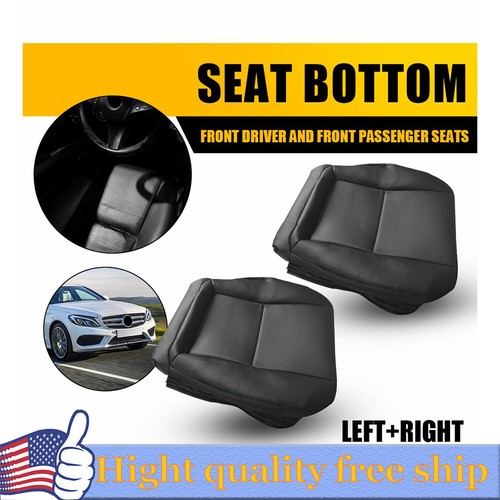Cubierta de asiento inferior negra para conductor + pasajero Mercedes Benz C250 C300 C350 08-14 - Imagen 12 de 17