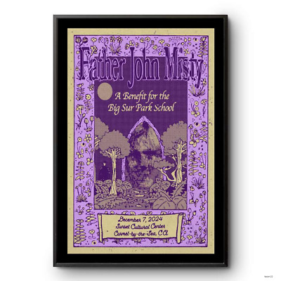 Father John Misty Poster Live At Carmel Sunset Center December 7 2024 Carmel, CA