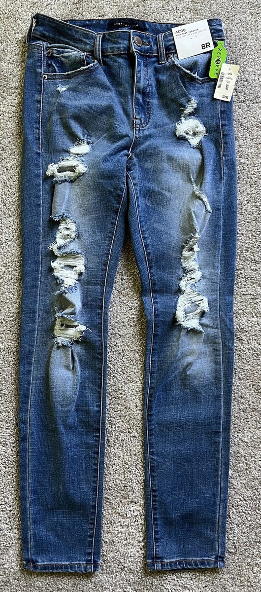 AEROPOSTALE AERO Women's High Rise Jegging Jeans Stretch Denim