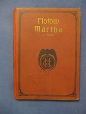 alte Klaviernoten Flotow Martha mit Gesang Kriegsausgabe