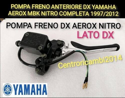  POMPA FRENO ANTERIORE DX YAMAHA AEROX MBK NITRO COMPLETA 1997/2012 - Foto 1 di 1