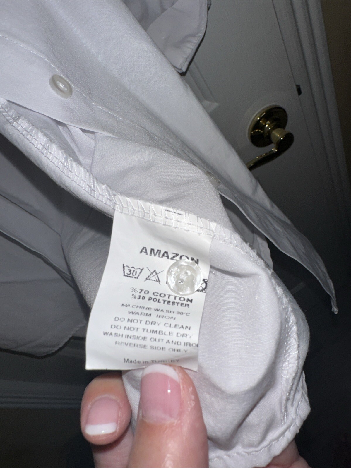 Big Dot Amazon white button-down top - image 7