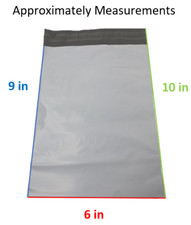 6x9 Poly Mailers Plastic Envelopes 1000 White Bag 2 Mil