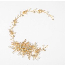 Bride Wedding Hair Vine Flower Bridal Headband Leaf Hair Breath Accessories f...