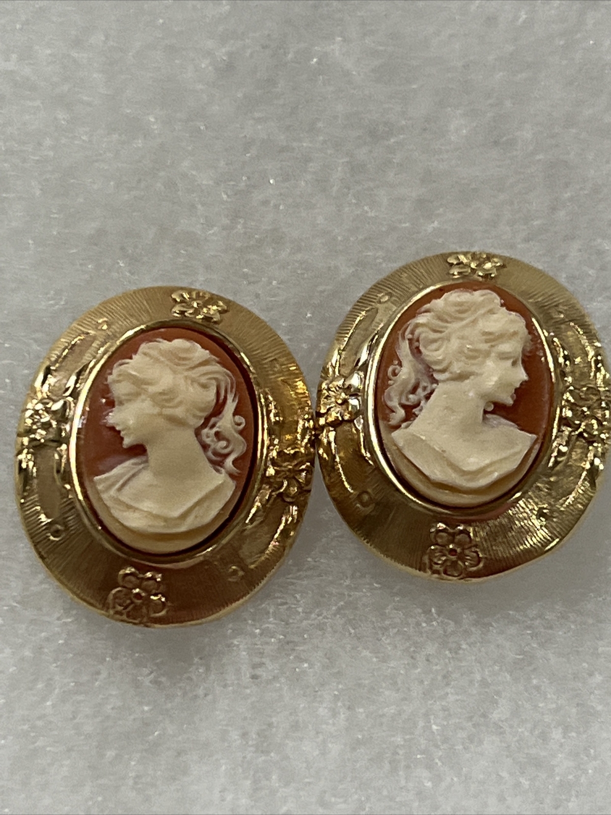 vintage cameo clip on earrings estate jewelry eBay