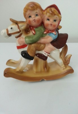 girl on rocking horse