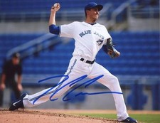 CONNER GREENE TORONTO BLUE JAYS ACTION SIGNED 8X10 PHOTO W/COA 