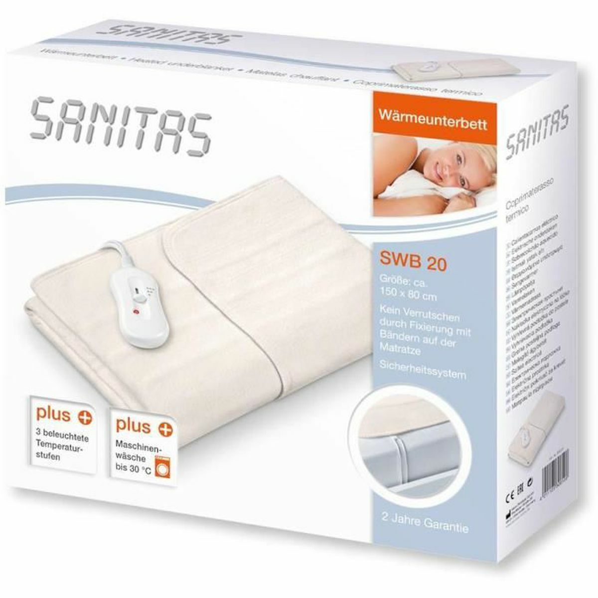Matelas chauffant pour lit simple soulageant les tensions musculaires la nuit