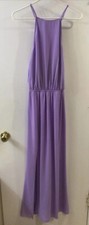 Show Me Your Mumu  Maxi  Dress (XS/ S) Side Slit Strap Dress Lilac Pastel Color