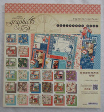 GRAPHIC 45 CHILDREN'S HOUR 8x8 PAPER PAD NEW, RETIRED PAPERCRAFT CR1