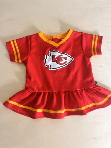 NFL TEAM APPAREL KANSAS CITY CHIEFS Girls Baby Fan Dress 18 Months