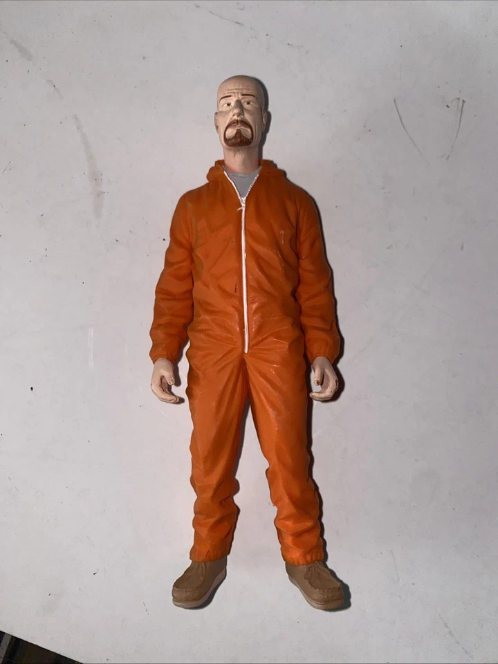 Walter White Breaking Bad Figura Mezco 2016 Sony Pictures Mono Naranja Prisión Foto 2 de 2