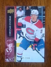 Christian Dvorak UD Exclusives 031/100 2021-22 Upper Deck Extended #583 Mint