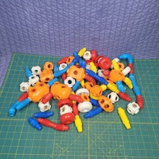 Vtg. TOMY Popoids Lot Snap Together Building ...