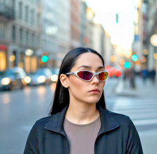 Oakley Minute Gen1 Minute1.0 Sunglasses Sliver Frame Fire Ruby Lenses