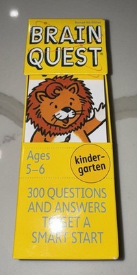 Kindergarten Ages 5-6 BRAIN QUEST 300 Questions & Answers to Get a Smart Start