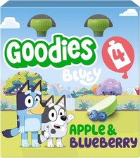 Goodies Bluey Kids Apple Blueberry Pouches - 4x100g each