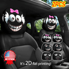 2PCS Head Rest Cover for Car Halloween Elastic Car Seat Headrest Protector AE