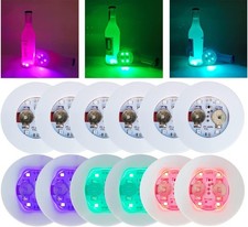 12 Pack LED Coasters, Colorful Light Up Drink Holders