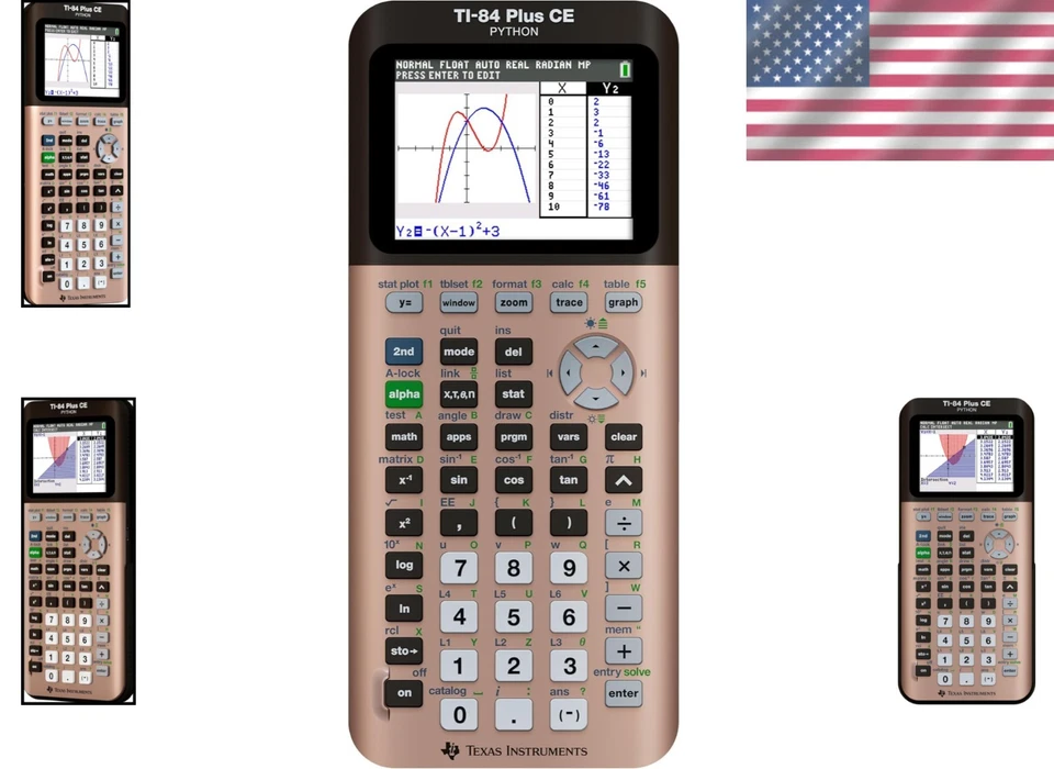 Rose Gold Metallic Graphing Calculator - TI-84 Plus - Image 2 of 4