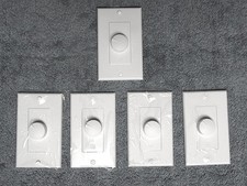 5 Russound White Wall Plate  D-Shaft Knob 26X15 for Impedance Matching Volume