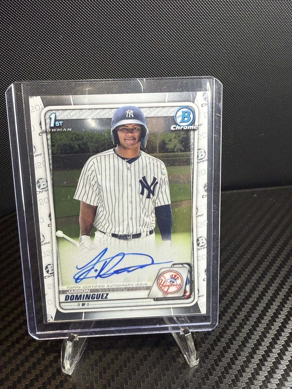 2020 Bowman Jasson Dominguez Chrome Auto 1st #CPA-JDO New York Yankees